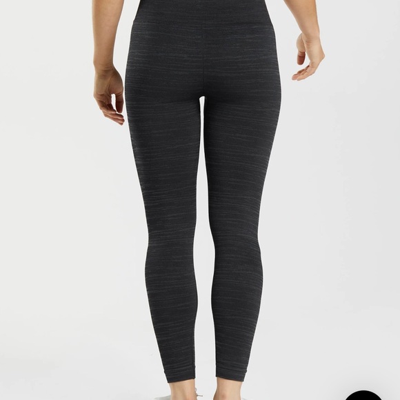 Gymshark Adapt Marl Seamless leggings-Black Marl - Picture 2 of 7